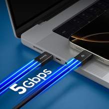 „Spigen EB10010CC“ 100 W 100 cm laidas – juodas