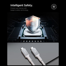 „Spigen EB24012CC“ USB-C laidas 240 W 120 cm – baltas