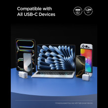 „Spigen EB24012CC“ USB-C laidas 240 W 120 cm – baltas