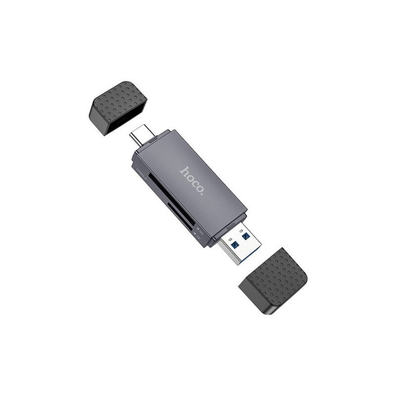 Memory card reader HOCO HB45: SD, TF, USB-A, USB-C