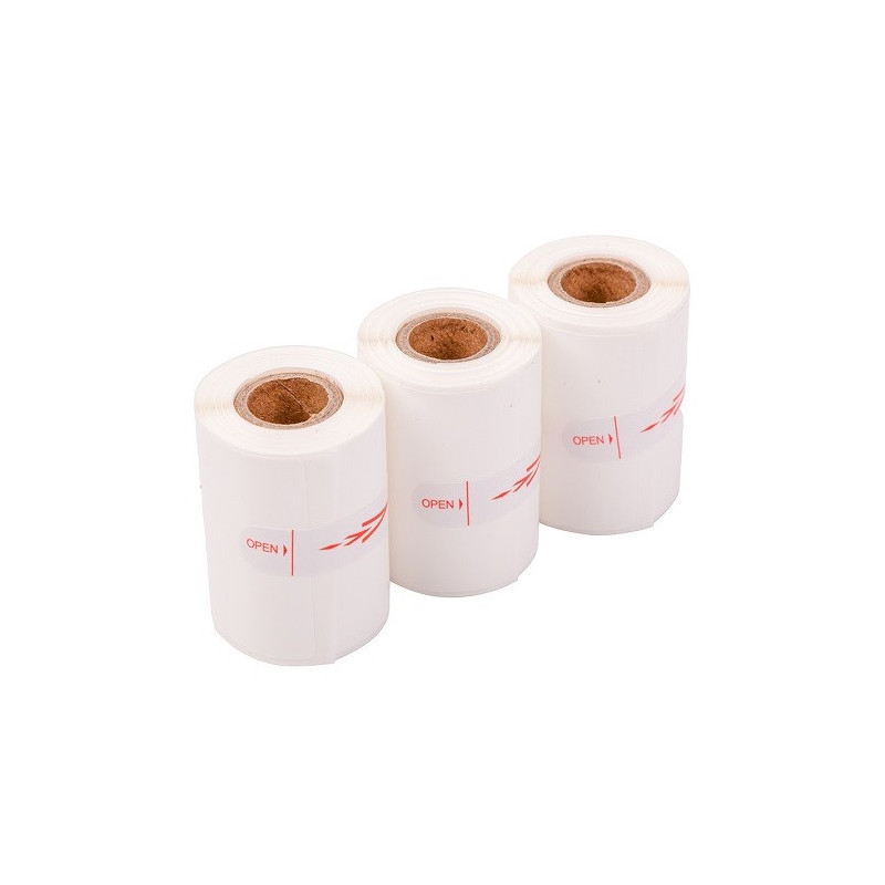 Lipnios etikėtės terminiam spausdintuvui, 40mm x 60mm - 53vnt. rulone, 3vnt.