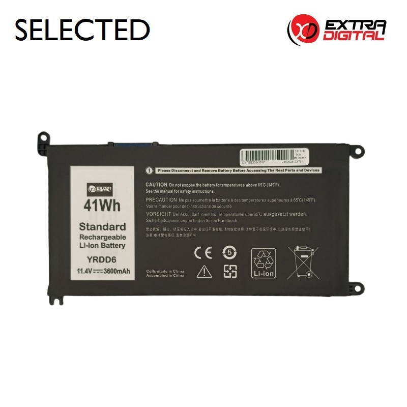 Laptop battery DELL YRDD6, 3600mAh, Extra Digital Selected