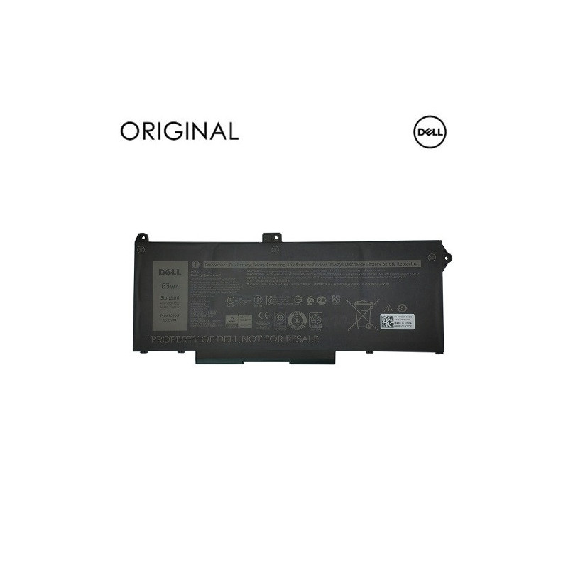 Laptop battery DELL RJ40G, 63Wh, 3941mAh, Original