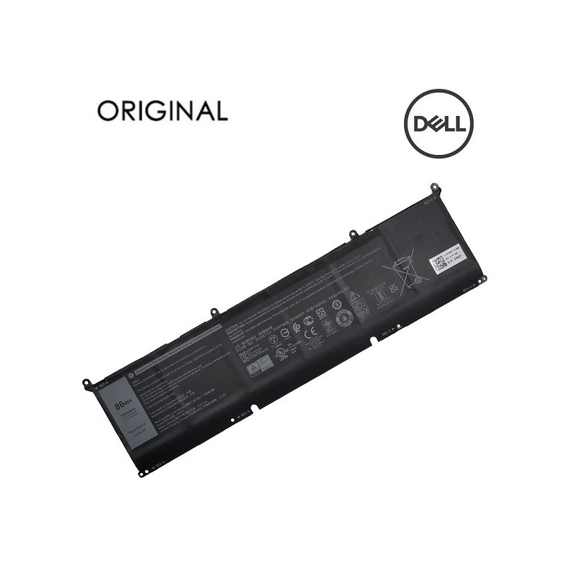 Laptop battery DELL 69KF2, 86Wh, Original