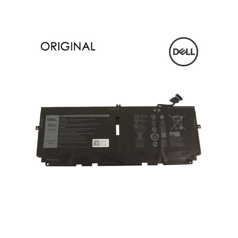 Laptop battery DELL 722KK, 52Wh, Original