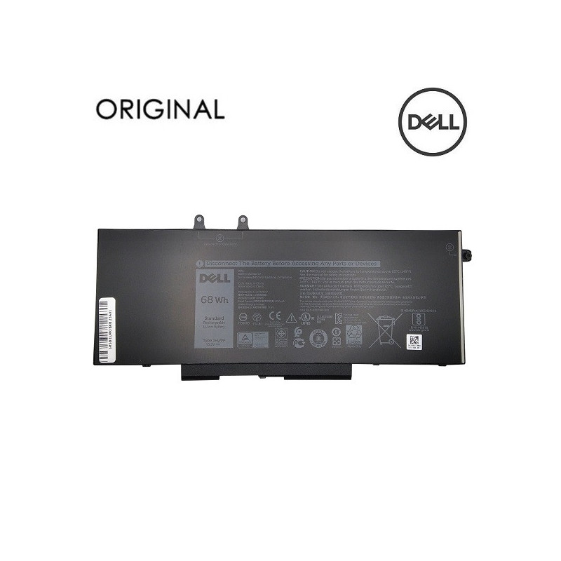 Laptop battery DELL 3HWPP, 68Wh, Original
