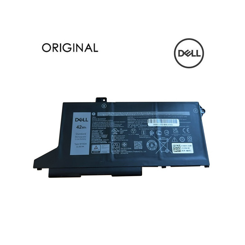 Laptop battery DELL WY9DX, 42Wh, Original