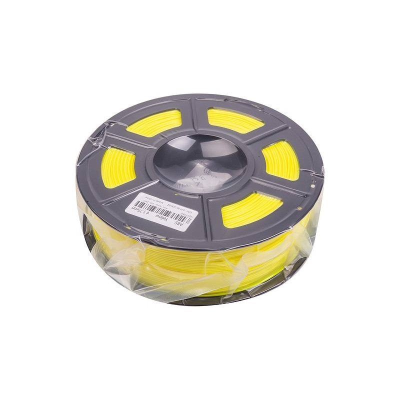 3D printing plastic ABS, 1.75mm, 1kg, yellow