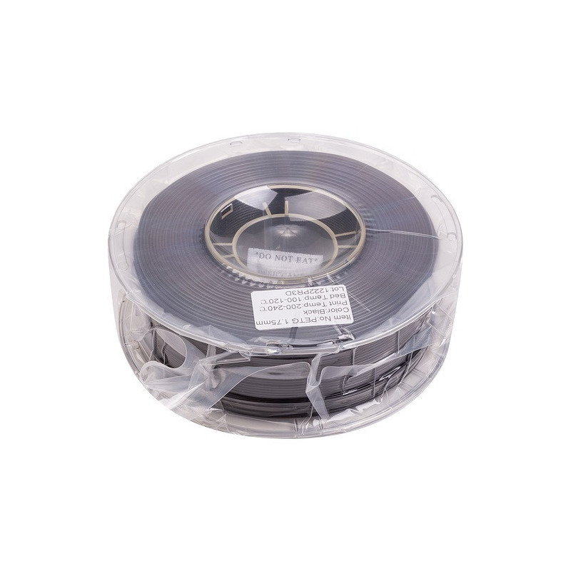 3D printing plastic PETG, 1.75mm, 1kg, black