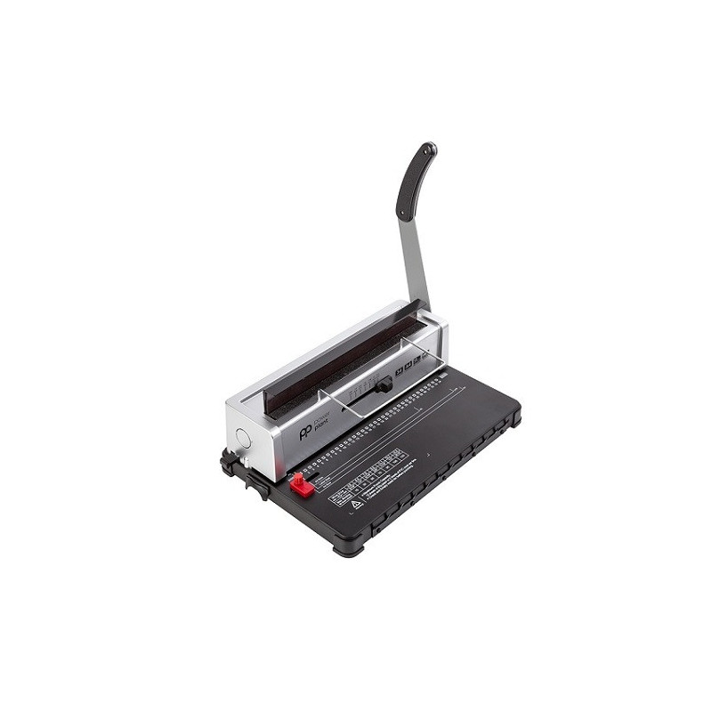 Document binding machine with metal spirals