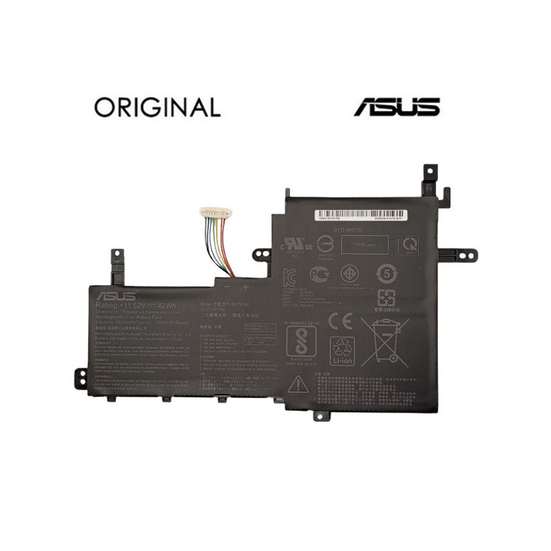 Nešiojamo kompiuterio baterija ASUS B31N1842, 3550mAh, Original