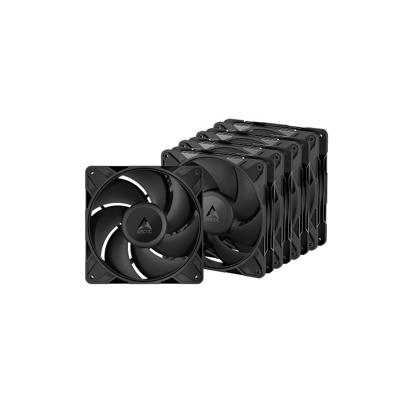 ARCTIC P14 PRO PWM PST case fans x5, 4-pin, 140mm, black