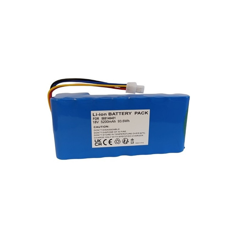 Battery for tools HUSQVARNA 588146401, 18V, 5.2Ah, Li-ion