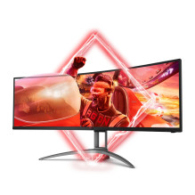 Skystųjų kristalų monitorius, AOC, AG493UCX2, 48,8 colio, žaidimų / išlenktas, VA skydelis, 5120x1440, 32:9, 165 Hz, mat