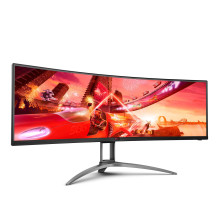 Skystųjų kristalų monitorius, AOC, AG493UCX2, 48,8 colio, žaidimų / išlenktas, VA skydelis, 5120x1440, 32:9, 165 Hz, mat