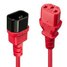 CABLE POWER IEC EXTENSION 2M / RED 30478 LINDY