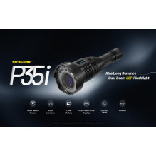 TIKSLIŲJŲ SERIJŲ BLIKŠČIŲ / 3000 LUMENS P35I NITECORE