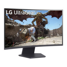 LCD monitorius, LG, 27GS60QC-B, 27 colių, žaidimų / išlenktas, skydelis VA, 2560x1440, 16:9, 180 Hz, matinis, 1 ms, pakr