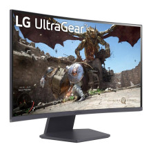 LCD monitorius, LG, 27GS60QC-B, 27 colių, žaidimų / išlenktas, skydelis VA, 2560x1440, 16:9, 180 Hz, matinis, 1 ms, pakr