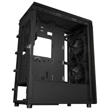 Case, ASUS, ProArt PA401 Wood Edition - Metal Panel, MidiTower, Not included, ATX, Colour Black, PROARTPA401WOODMETPWM