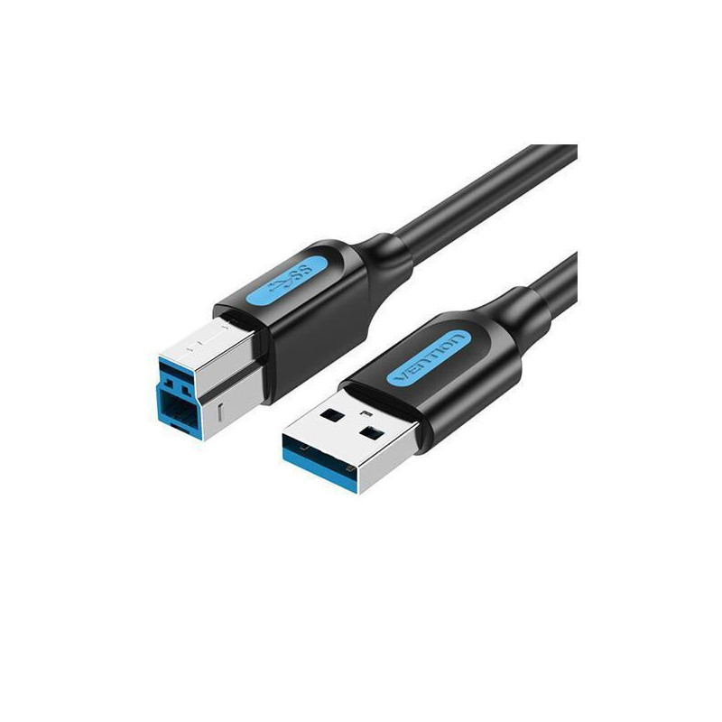 CABLE USB2.0 MALE TO MALE / 0.5M BLACK COQBD VENTION