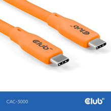 CLUB3D LAIDAS USB-C Į USB-C 2M / M / M ORANŽINIS CAC-3000