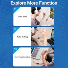 SOUND CARD USB 2-PORT / 0.15M CDYB0 VENTION