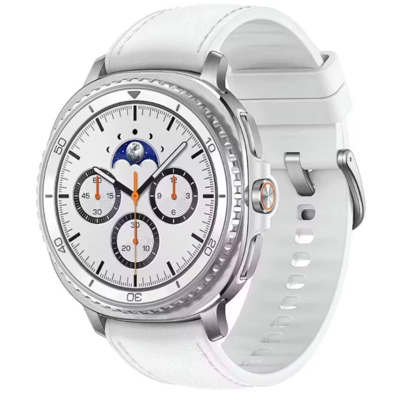 Išmanusis laikrodis „Galaxy Watch 8“ klasė / LTE, 46 mm, baltas, SM-L505, „Samsung“