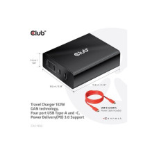 MOBILE TRAVEL CHARGER USB-C / 132W GAN CAC-1906 CLUB3D