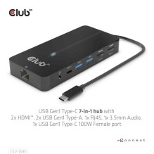 I / O HUB 7IN1 USB-C / 100W CSV-1595 CLUB3D