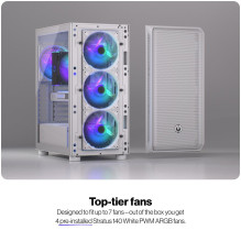 Korpusas, ENDORFY, ATX / micro ATX / Mini-ITX, baltas, Midi Tower, PC, EY2A018