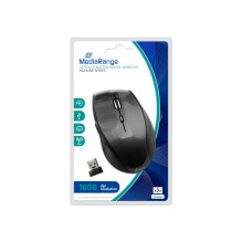 MOUSE USB OPTICAL WRL 5 mygtukų / BLACK MROS207 MEDIARANGE