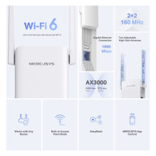 MERCUSYS AX3000 Wi-Fi 6 Range Extender