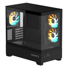 Case, GIGABYTE, C201 PANORAMIC, MidiTower, Case product features Rackmountable / Removeable HDD basket / Transparent pan