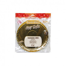 Guardini Paper trays gold set of 2 Easy Bake Ø 34 cm