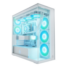 Case, ARCTIC, Xtender (White), MidiTower, Case product features Transparent panel, Not included, Colour White, ACPCC0001