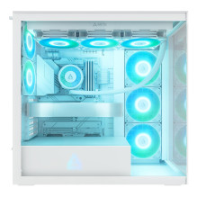Case, ARCTIC, Xtender (White), MidiTower, Case product features Transparent panel, Not included, Colour White, ACPCC0001