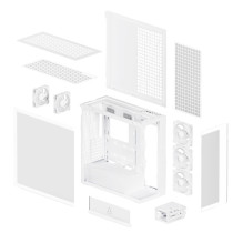 Case, ARCTIC, Xtender (White), MidiTower, Case product features Transparent panel, Not included, Colour White, ACPCC0001
