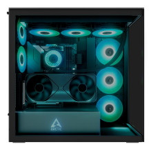 Case, ARCTIC, Xtender VG (Black), Case product features Transparent panel, Not included, Colour Black, ACPCC00016A