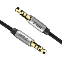 RETURNED ITEM Baseus Yiven M30 stereo audio cable AUX 3.5 mm male mini jack 1.5 m silver-black (CAM30-CS1)