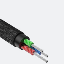 RETURNED ITEM Baseus Yiven M30 stereo audio cable AUX 3.5 mm male mini jack 1.5 m silver-black (CAM30-CS1)