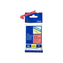 Etiketės juosta - Brother TZe-431 Juoda ant Raudonos, Laminuota