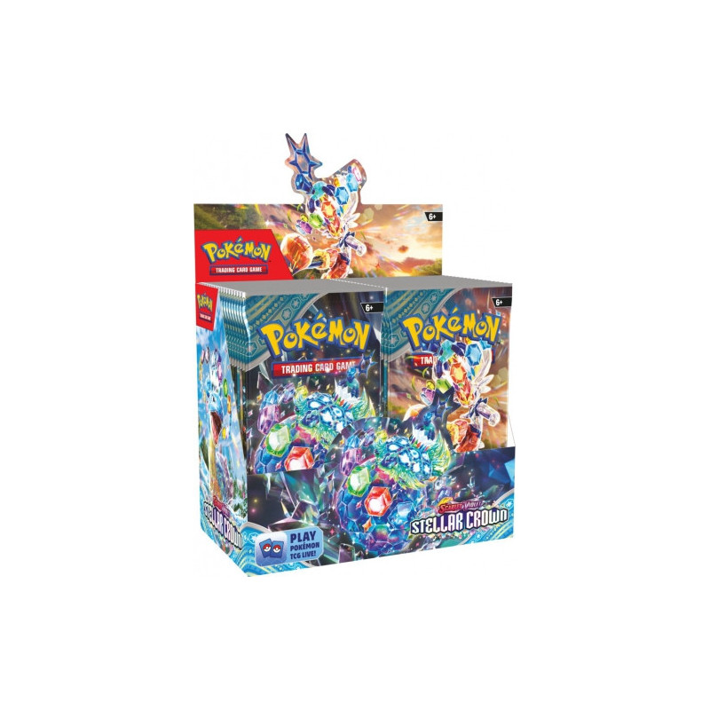 Kolekcionuojamos kortelės - Pokémon TCG Scarlet ir Violet Stellar Crown Booster Dėžė 36 Pakuotės