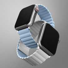 Uniq Revix Magnetic Strap for Apple Watch 38 / 40 / 41 mm - Blue and White