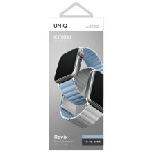 Uniq Revix Magnetic Strap for Apple Watch 38 / 40 / 41 mm - Blue and White