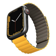 Uniq Revix Magnetic Strap for Apple Watch 42 / 44 / 45 / 49 mm - Gray-Yellow
