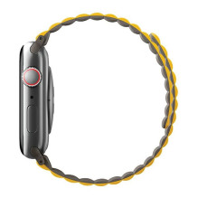 Uniq Revix Magnetic Strap for Apple Watch 42 / 44 / 45 / 49 mm - Gray-Yellow