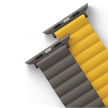 Uniq Revix Magnetic Strap for Apple Watch 42 / 44 / 45 / 49 mm - Gray-Yellow