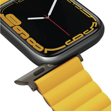 Uniq Revix Magnetic Strap for Apple Watch 42 / 44 / 45 / 49 mm - Gray-Yellow