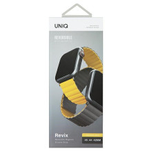 Uniq Revix Magnetic Strap for Apple Watch 42 / 44 / 45 / 49 mm - Gray-Yellow